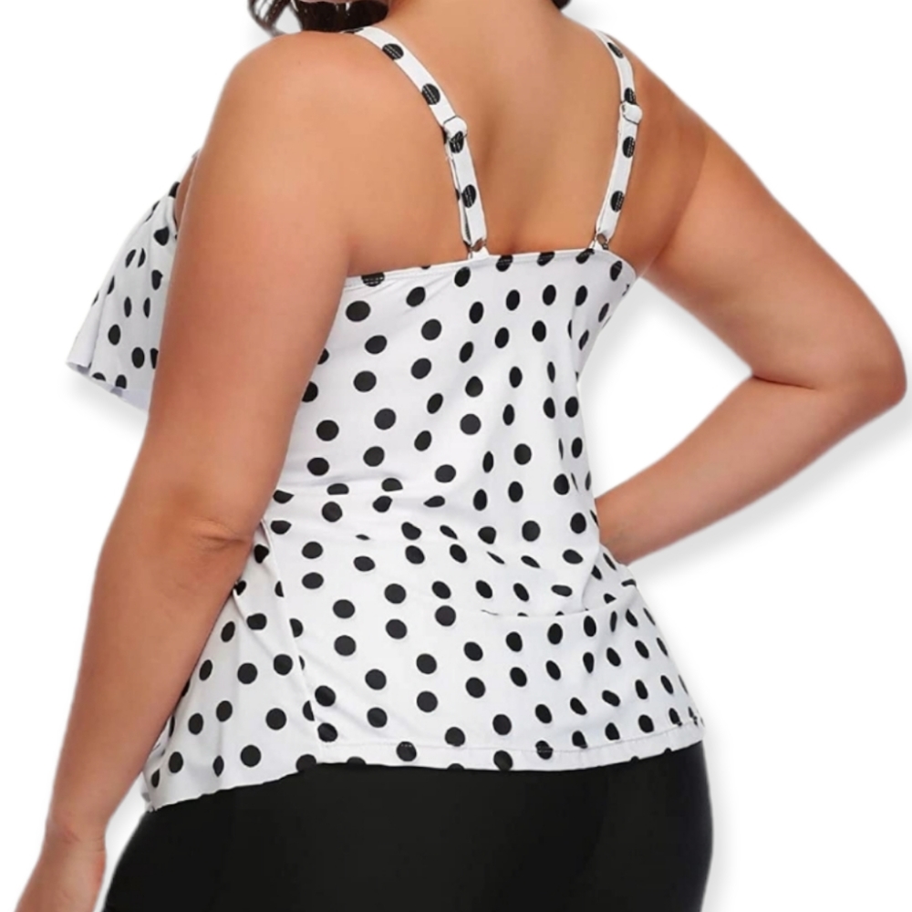Plus Size Ruffle Layered Tankini - Picture 3 of 13